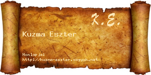Kuzma Eszter névjegykártya